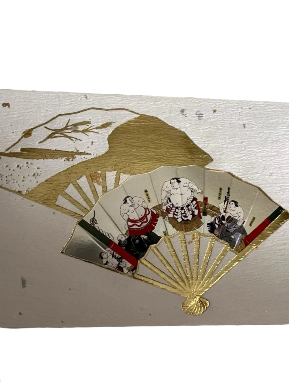 Fukui Asahido Blank Greeting Card Print Kyoto Japan Sumo Wrestler Fan Print